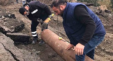 Payas'ta içme suyu hattı hızla onarıldı