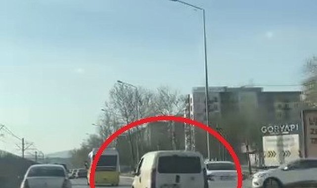 Peş peşe makas attı, trafiği tehlikeye düşürdü