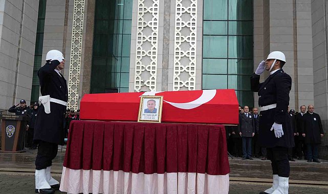 Polis memuru dualarla uğurlandı