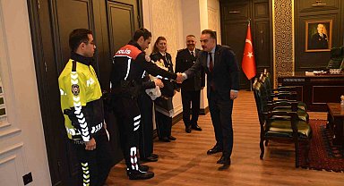 Polis Teşkilatı'ndan, Kaymakam Odabaş'a ziyaret