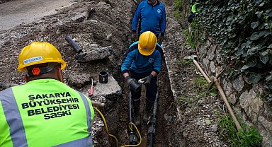 Sakarya'da altyapı çalışmaları hız kesmeden sürüyor