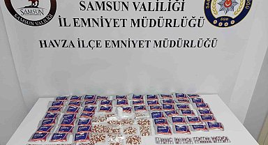 Samsun'da uyuşturucu operasyonu: 3 bin 359 adet hap ele geçirildi