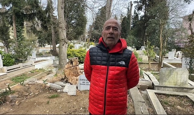 Sarıyer'de fırtınada devrilen ağaçlar mezarlara zarar verdi, vatandaşlar mağdur oldu