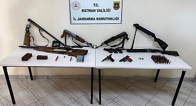 Sason'da kaçak silahlar ele geçirildi, 2 kişi tutuklandı