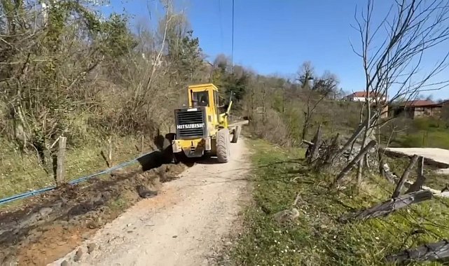 Sinop'ta kırsal yollarda bakım çalışmaları