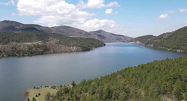 Son yağışlar Nilüfer Barajı'nı doldurdu, dereler coştu