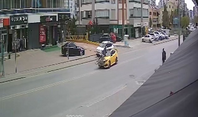 Taksi bisikletle çarpıştı: 1 yaralı