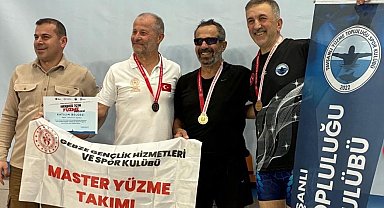 Tavşanlı'da açılan yüzme havuzu 3 çocuk babasını şampiyon yaptı