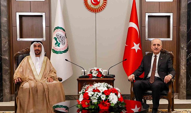 TBMM Başkanı Kurtulmuş, Arap Parlamentosu Başkanı Alyammahi ile görüştü