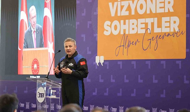 TEI, Vizyoner Sohbetler'de ilk Türk astronot Alper Gezeravcı'yı ağırladı