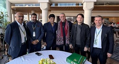 TFF Başkanı Hacıosmanoğlu ve Pakistanlı mevkidaşıyla bir araya geldi