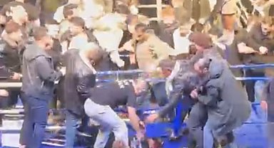 Trabzon'da hafif sıklet maçında kavga