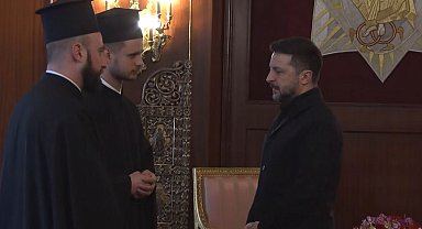Ukrayna Devlet Başkanı Zelenskiy'den Rum Patrikhanesi'ne ziyaret