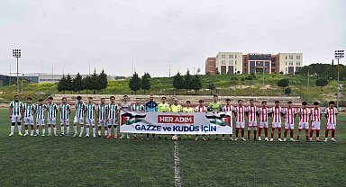 Üniversiteli sporculardan Filistin ve Gazze'ye özgürlük etkinliği