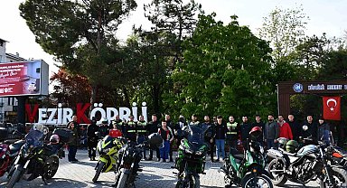 Vezirköprü'de 23 Nisan'da motosiklet korteji