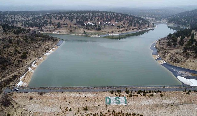 Yağışlarla dolan gölet, binlerce dönüm sulanmadan tekrar boşalacak
