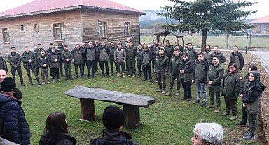 Yarışmada ter döktüler
