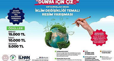 Yeşilyurt Belediyesi iklim değişikliği temalı okullar arası resim yarışması düzenliyor