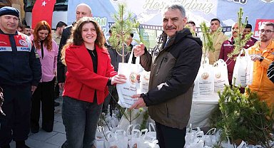 Yozgat'ta 4 bin 500 adet fidan dağıtıldı