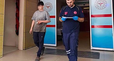 16 yaşındaki gencin parmağı koptu
