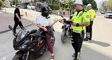 Adana'da 274 motosiklet sürücüsüne ceza kesildi
