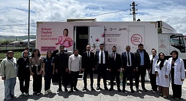 Ağrı İl Sağlık'tan mobil kanser tarama hizmetlerine yerinde inceleme