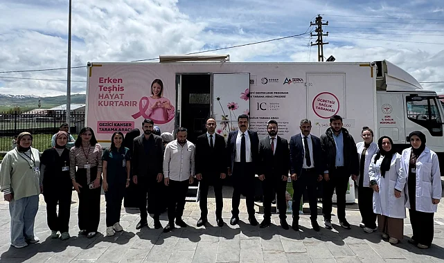 Ağrı İl Sağlık'tan mobil kanser tarama hizmetlerine yerinde inceleme