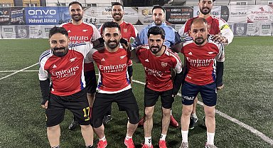 Ağrı'da kurumlarar arası bol gollü galibiyet