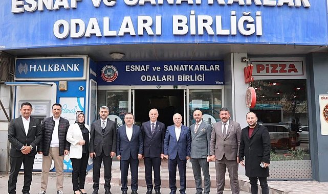 AK Parti Erzurum Milletvekili Altınok'tan ESOB'a 'hayırlı olsun' ziyareti