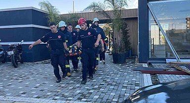 Alanya'da evin asma tavanı çöktü: 2 yaralı