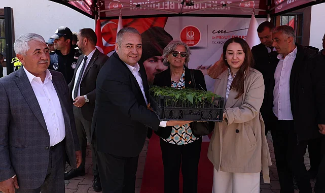 Ankara Keçiören'de çiftçilere fide desteği