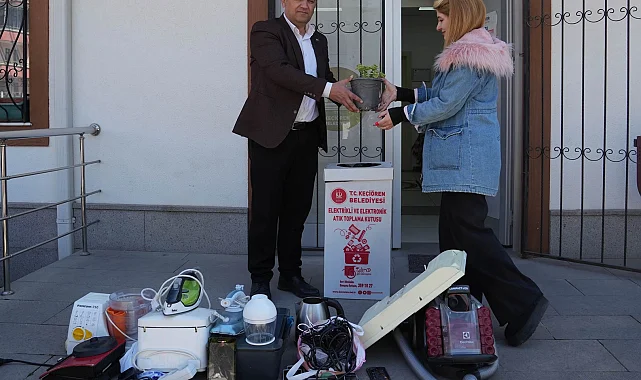 Ankara Keçiören'de elektronik atık kampanyasına yoğun ilgi