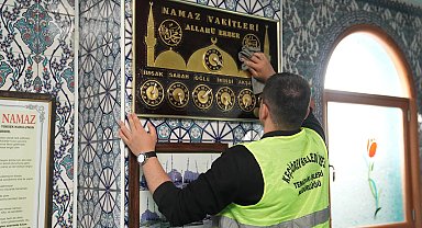 Ankara Keçiören'deki camilere kapsamlı bayram temizliği