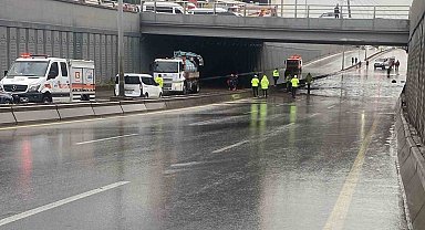 Ankara'da sağanak yağış sebebiyle alt geçitler ve yollar göle döndü