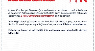 Ankara'da uyuşturucu operasyonu: 2 gözaltı