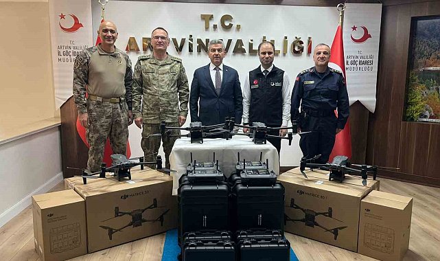 Artvin'de sınır hattında termal dron dönemi