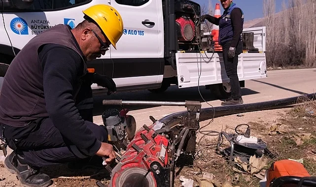 ASAT'tan Elmalı'da asfalt öncesi altyapı yatırımı