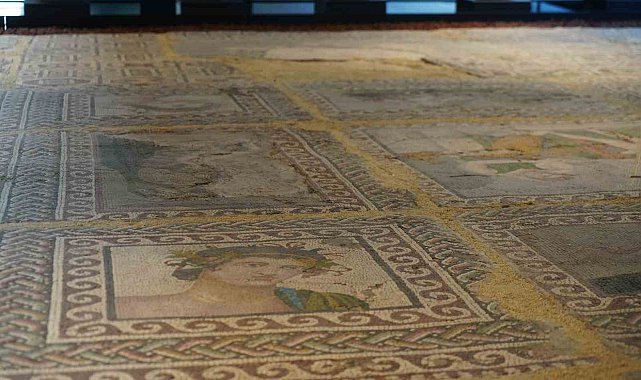 Aşil ve Thetis'in yer aldığı Amisos Mozaiği Samsun Müzesinde sergileniyor