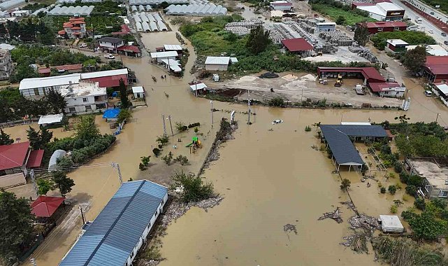 Aşırı yağışın sele dönmesiyle birlikte Asi Nehri çevresindeki 3 mahalle sular altında kaldı
