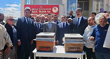Aşkale'de arıcılığa büyük destek: 50 üreticiye hibeli kovan dağıtıldı