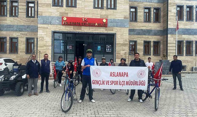 Aslanapa'da bisiklet turu düzenlendi