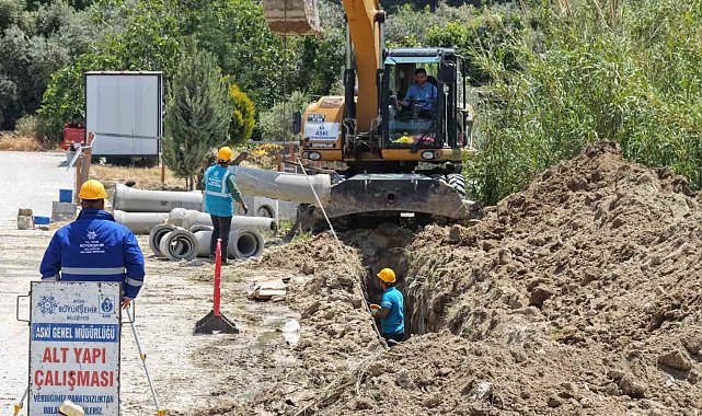 Aydın Büyükşehir'den Davutlar'da altyapı yatırımı