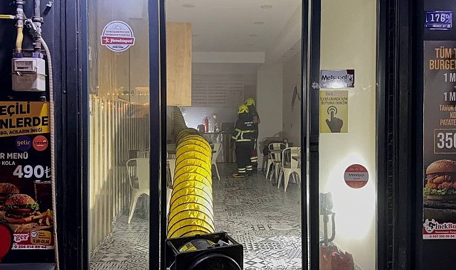 Aydın'da iş yerinde yangın paniği