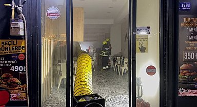 Aydın'da iş yerinde yangın paniği