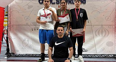Aydınlı sporcular, şampiyonadan 3 madalya ile döndü