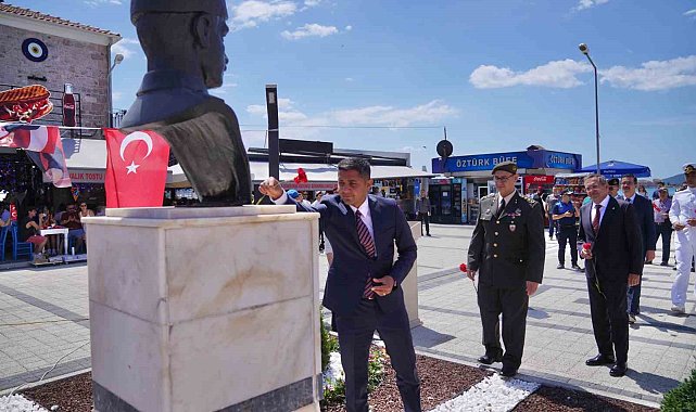 Ayvalık'ta milli mücadelenin ilk kurşunun 107. yıldönümü kutlandı