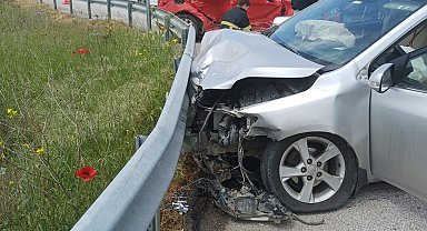 Babaeski'de trafik kazası: 3 yaralı