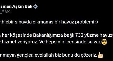 Bakan Bak'tan Marmaris Belediyesindeki havuz sorununa tepki