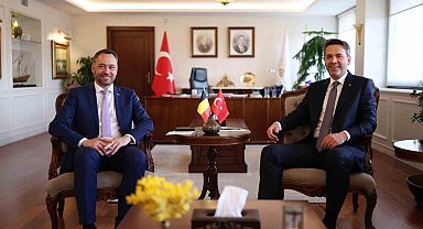 Bakan Bayraktar, Belçika Başbakan Yardımcısı Prevot ile görüştü