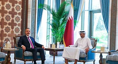 Bakan Fidan, Katar Emiri Şeyh Tamim bin Hamad Al Thani tarafından kabul edildi